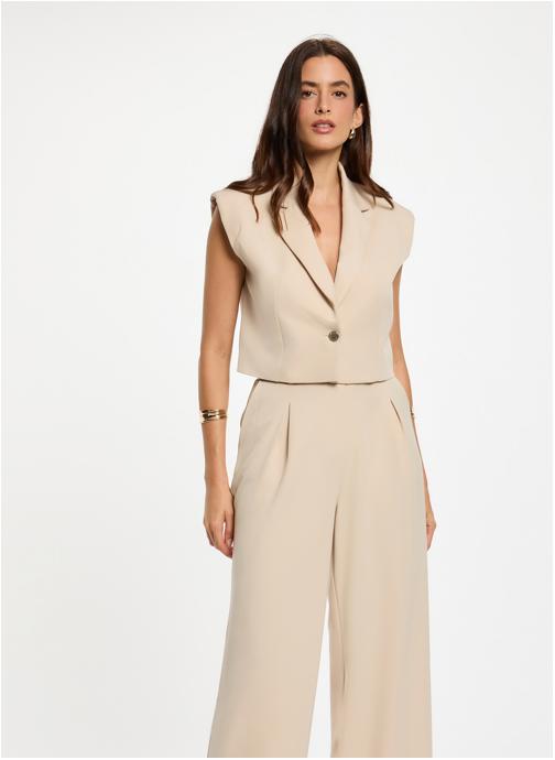 Morgan Vestes 252-VPLAIN femme beige