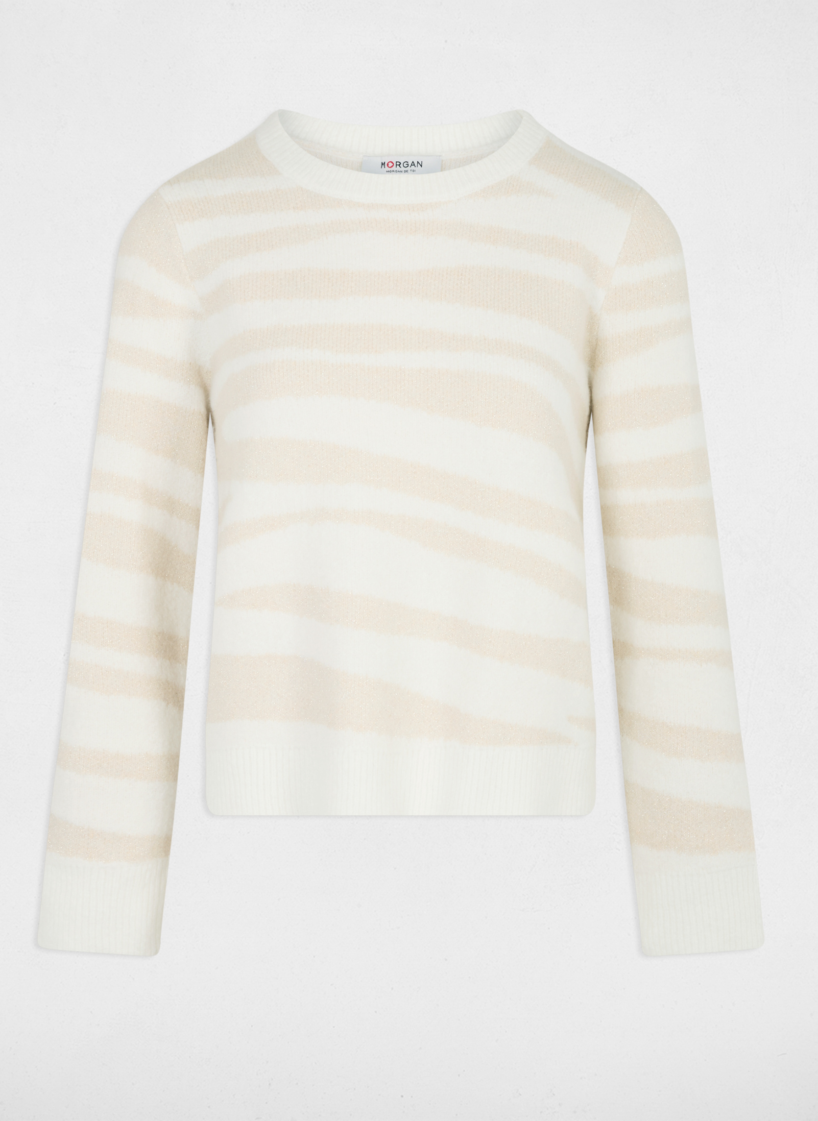 Pulls 252-MTIGRA femme beige Morgan Pulls 252-MTIGRA femme beige Beige