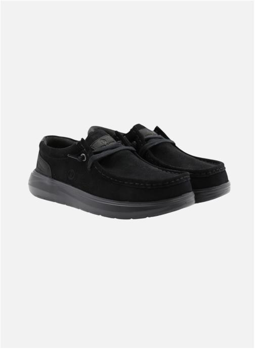 Serge Blanco Chaussures bateaux Saint Jean homme noir