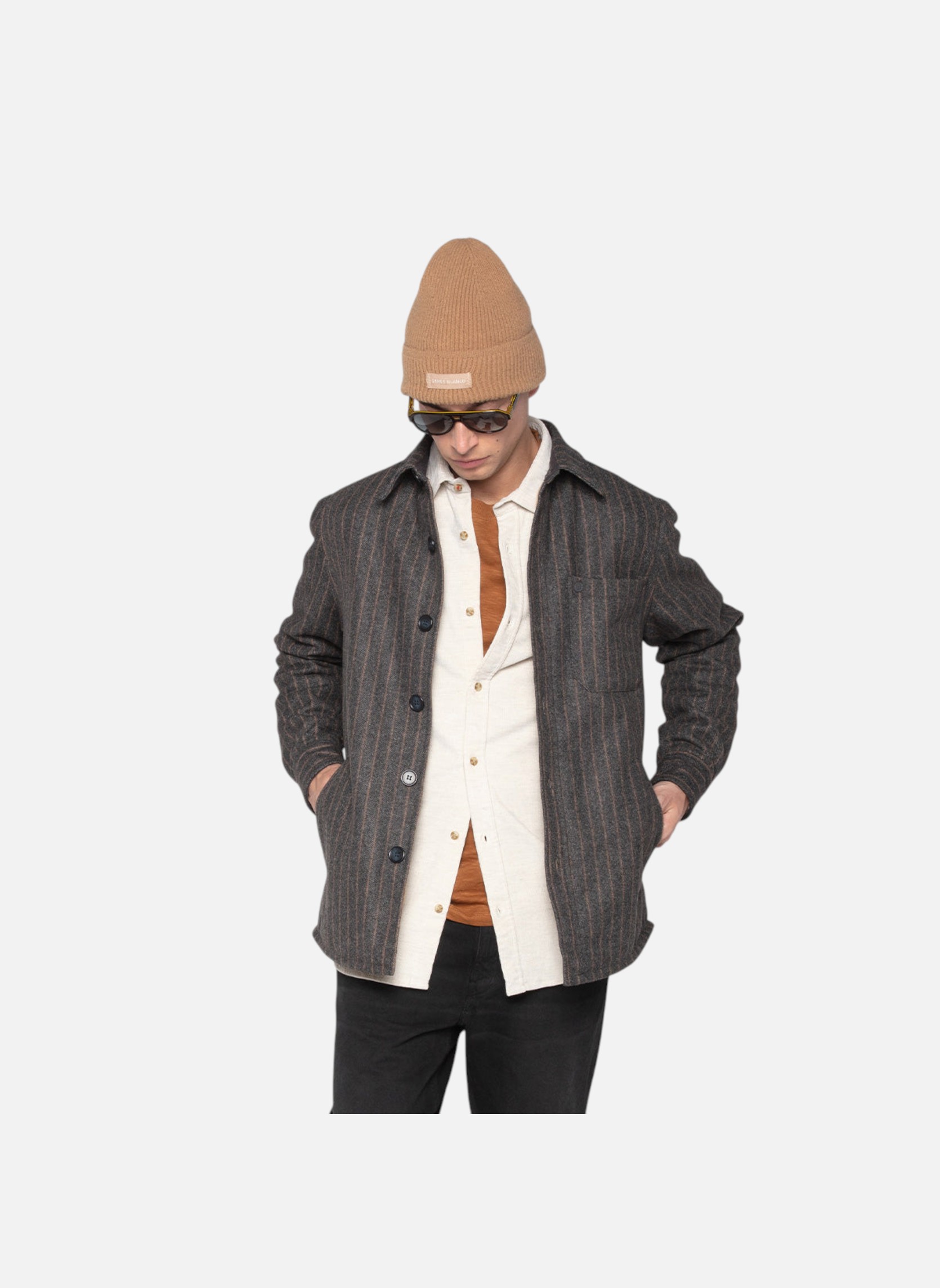 Bonnets Bonnet homme marron Serge Blanco Bonnets Bonnet homme marron Marron mat