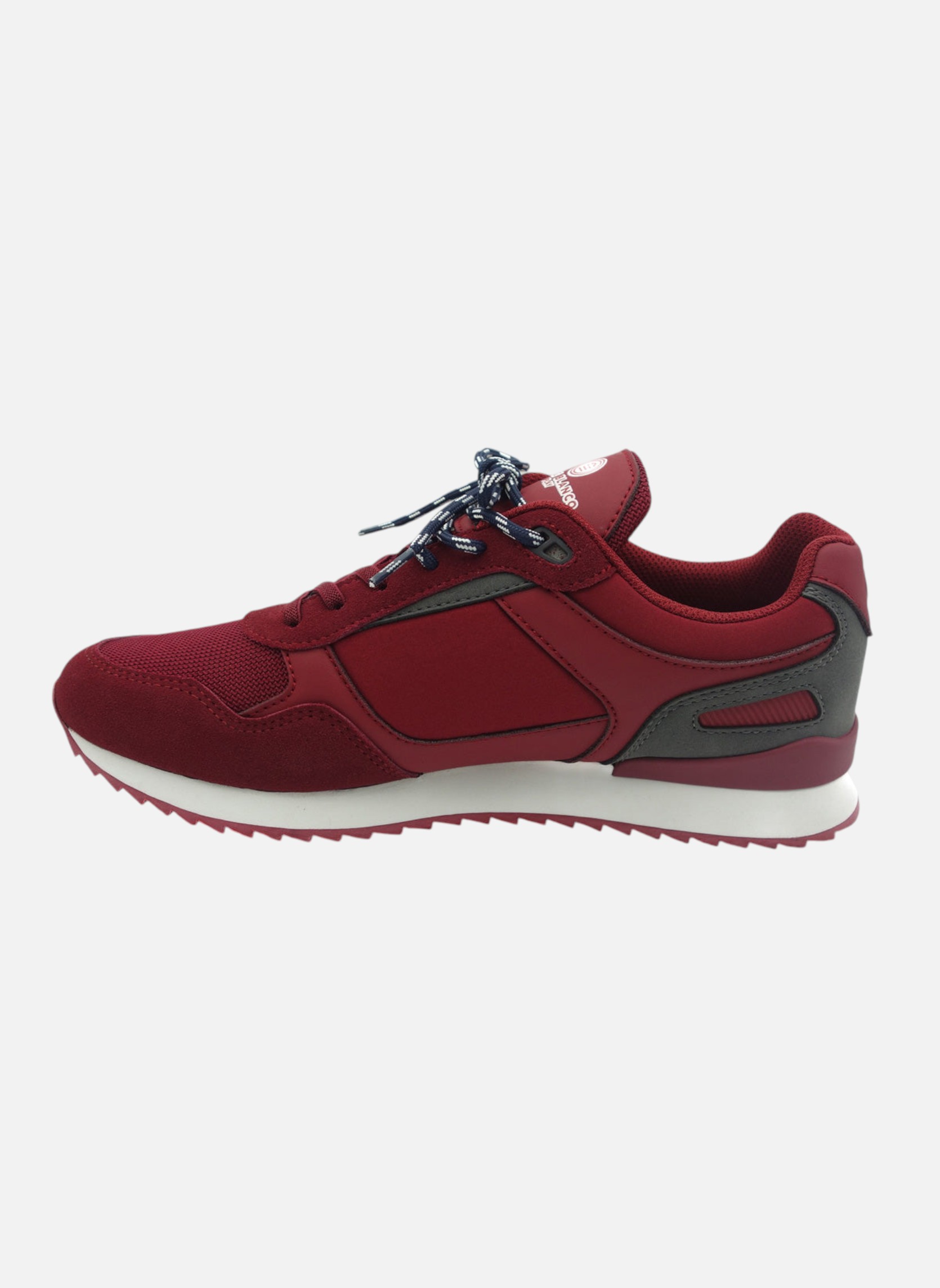 Serge Blanco Baskets Sneaker Chamonix Play rouge bordeaux homme ...