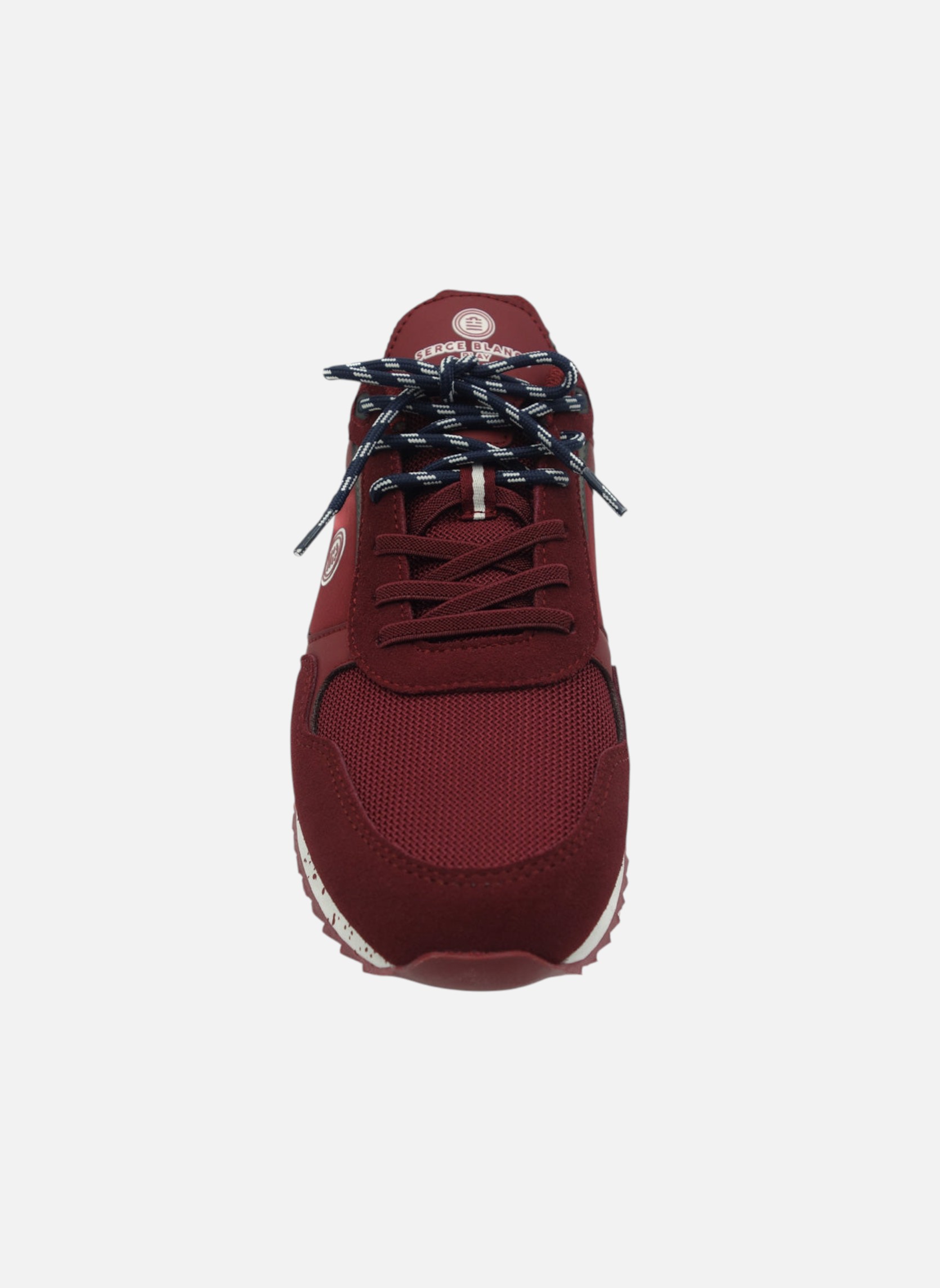 Serge Blanco Baskets Sneaker Chamonix Play rouge bordeaux homme ...