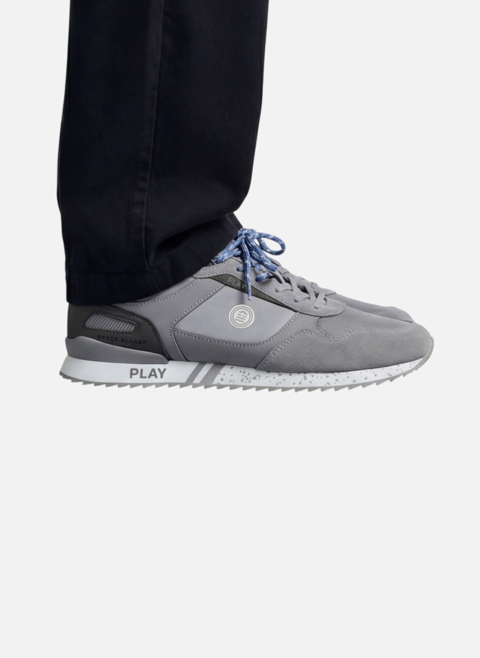 Baskets basses Chamonix homme gris Serge Blanco Baskets basses Chamonix homme gris Gris pailleté