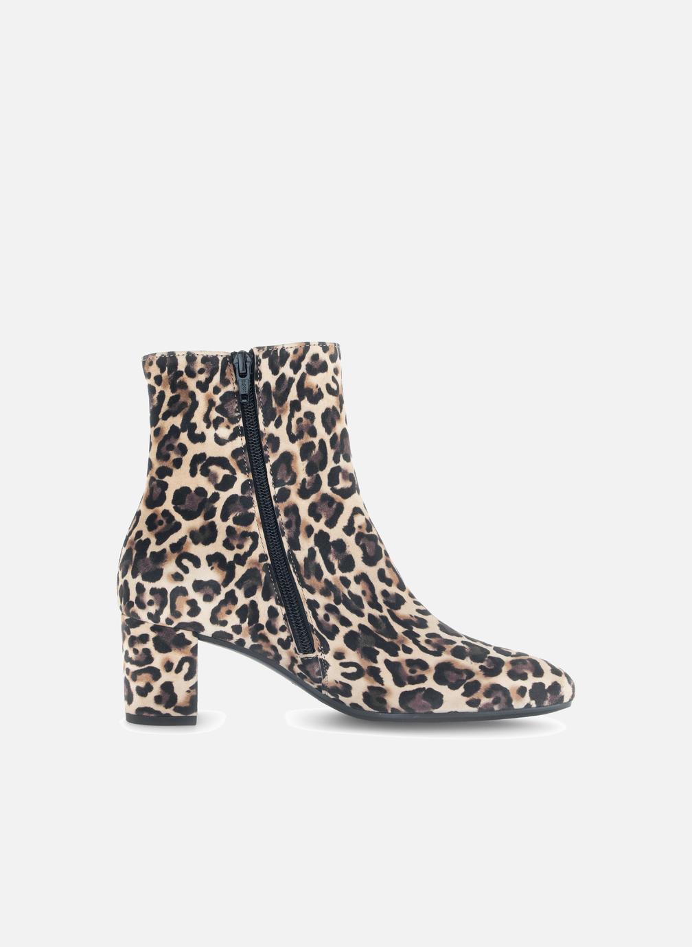 Gabor Bottines Femme Confort Largeur G - Cuir Talon Bloc 4 Cm Doublure Peluche
