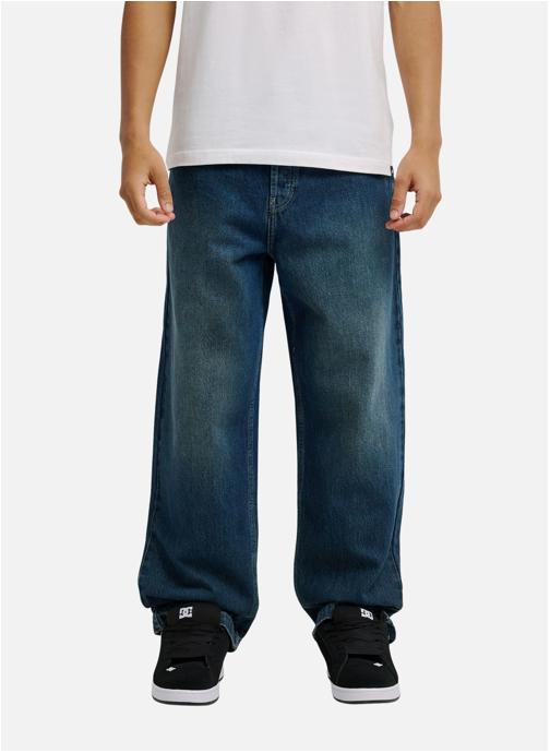 DC Shoes Pantalons droits Worker Baggy Denim Double That homme bleu