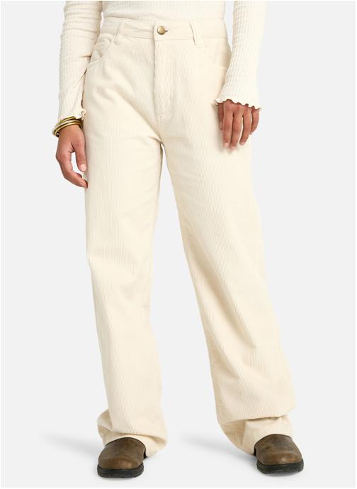 Billabong Pantalons droit Pantalon en velours côtelé à taille fixe MIDTOWN CORD femme blanc