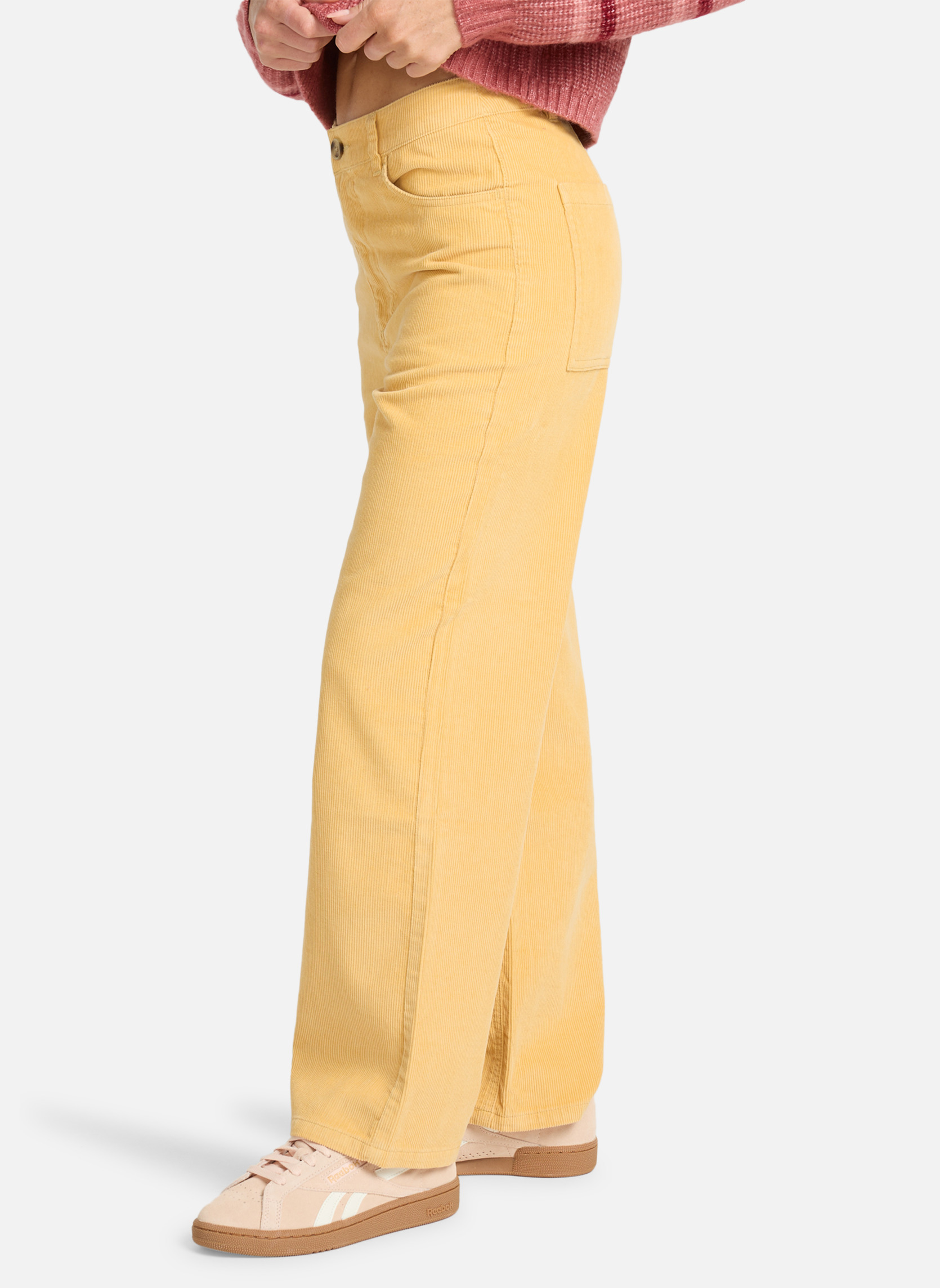 Pantalons droit Be Free Cord femme jaune Billabong Pantalons droit Be Free Cord femme jaune Jaune