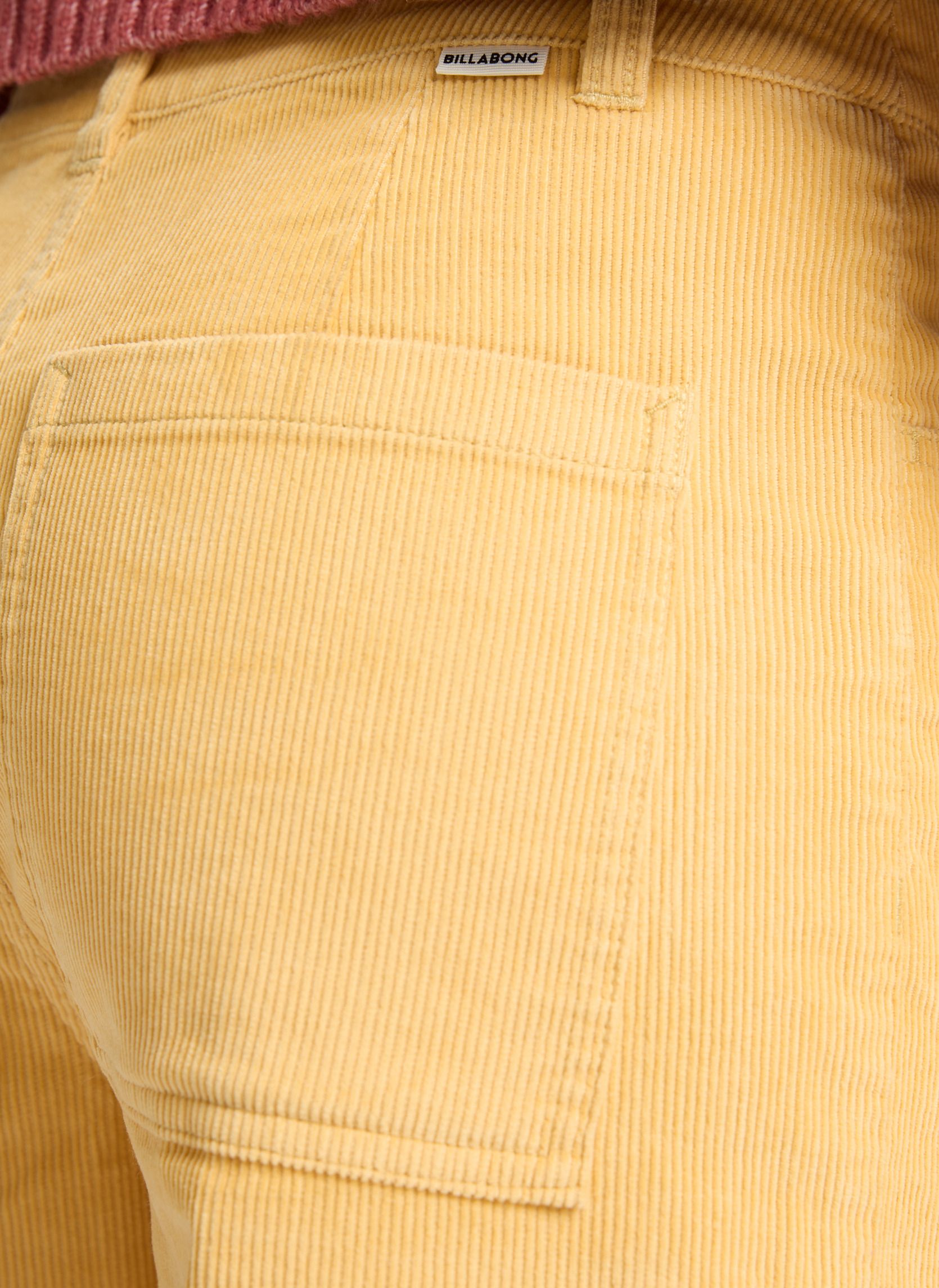 Pantalons droit Be Free Cord femme jaune Billabong Pantalons droit Be Free Cord femme jaune Jaune