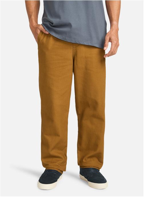 Billabong Pantalons droits Larry Canvas homme marron