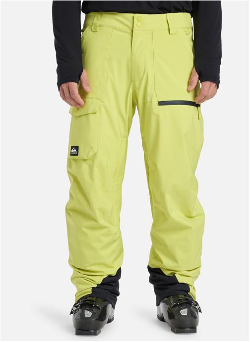 Quiksilver Pantalons droits Utility homme jaune