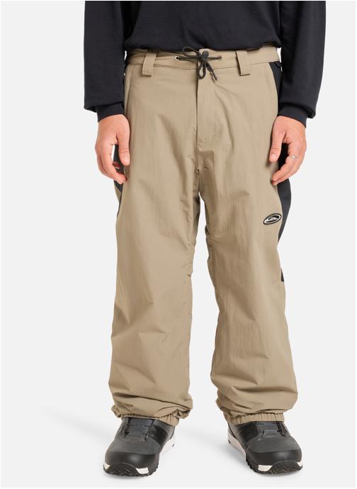 Quiksilver Pantalons droits Snow Down homme marron