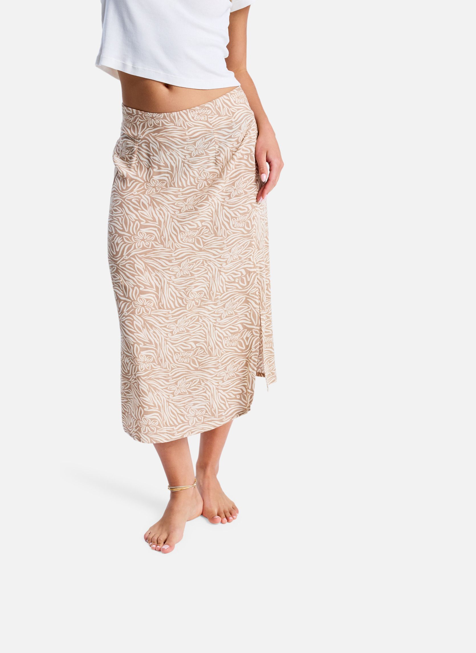 Jupes mi-longues Sense Of Secret femme beige Roxy Jupes mi-longues Sense Of Secret femme beige Beige