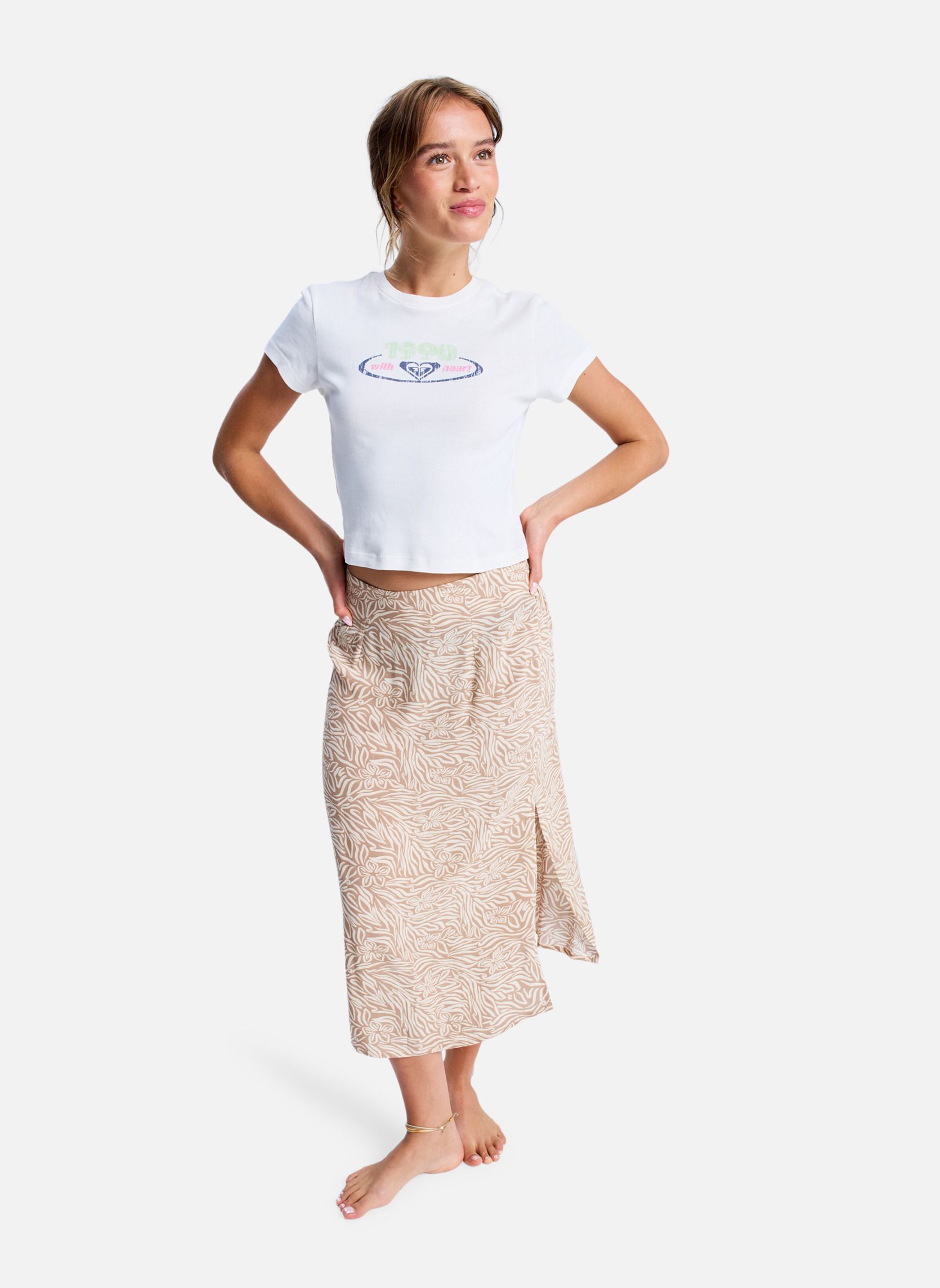 Jupes mi-longues Sense Of Secret femme beige Roxy Jupes mi-longues Sense Of Secret femme beige Beige