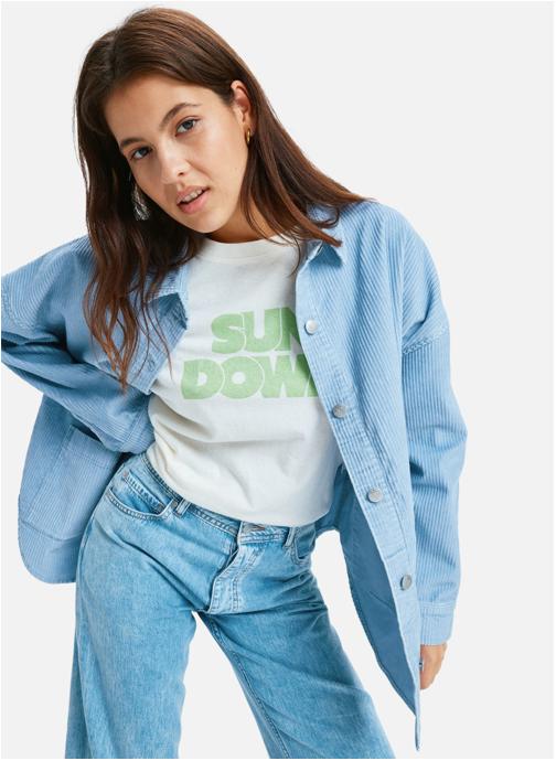 Roxy Blousons Kick Back Washed Cord femme bleu