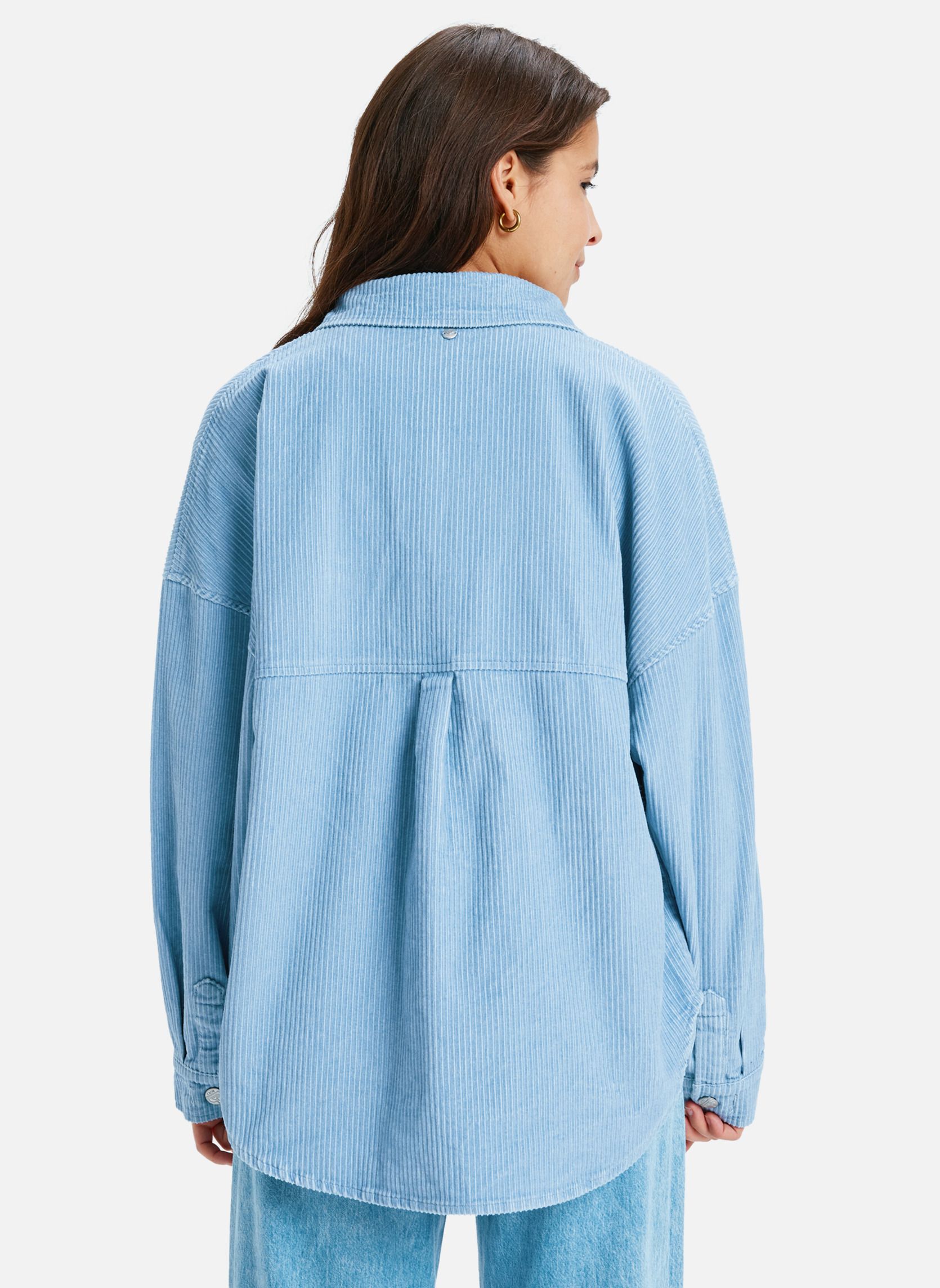 Blousons Kick Back Washed Cord femme bleu Roxy Blousons Kick Back Washed Cord femme bleu Bleu