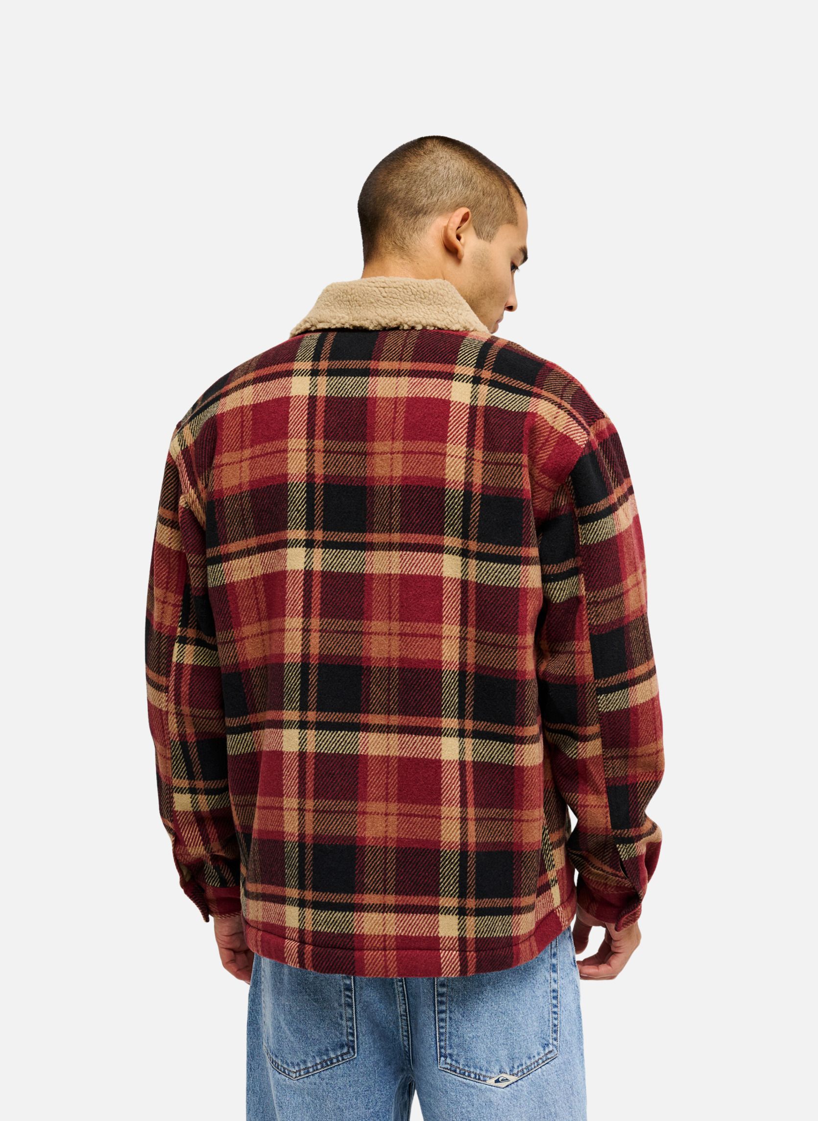 Blousons Dna Sherpa Harrington homme rouge Quiksilver Blousons Dna Sherpa Harrington homme rouge Rouge