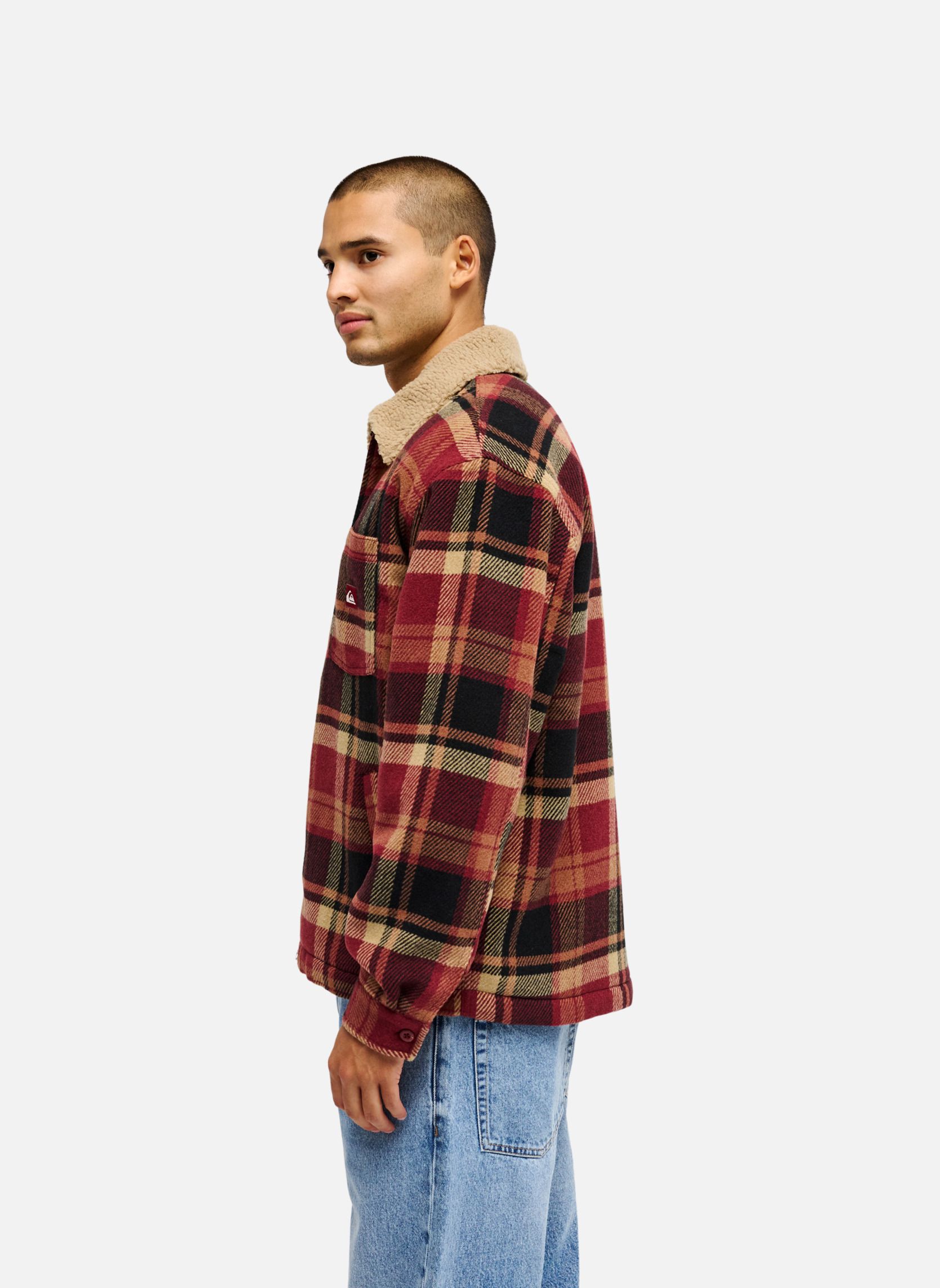Blousons Dna Sherpa Harrington homme rouge Quiksilver Blousons Dna Sherpa Harrington homme rouge Rouge