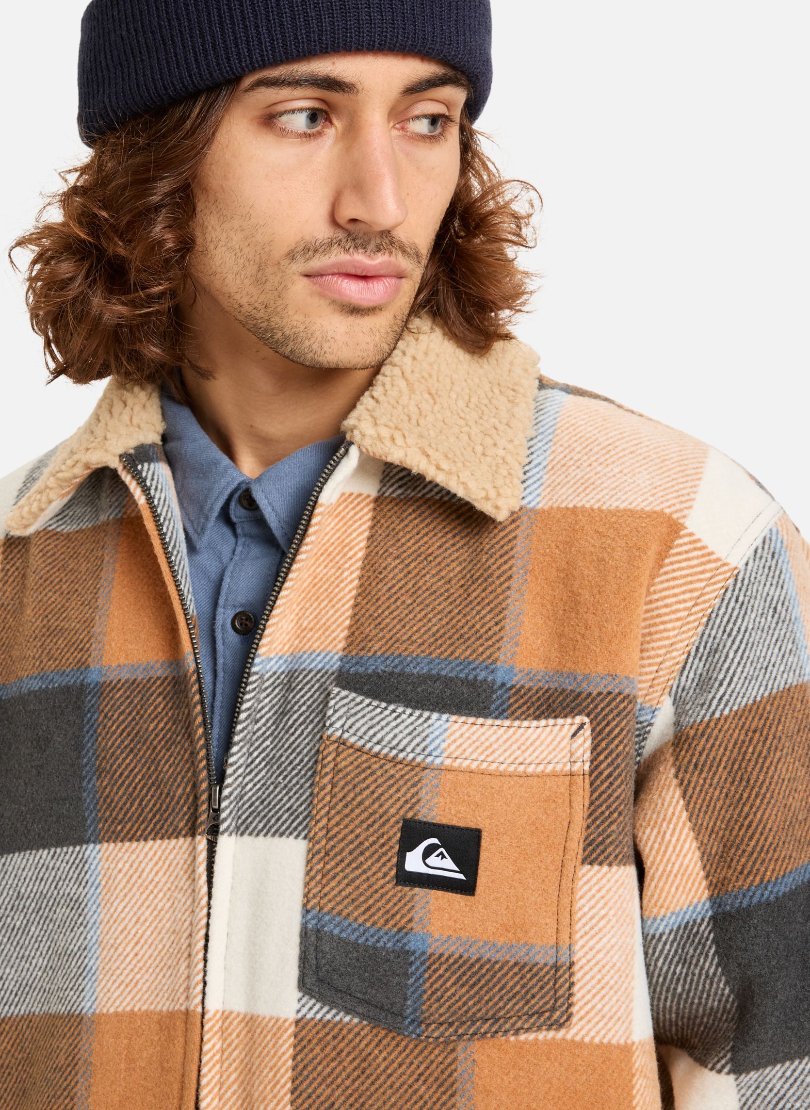 Blousons Dna Sherpa Harrington homme marron Quiksilver Blousons Dna Sherpa Harrington homme marron Marron