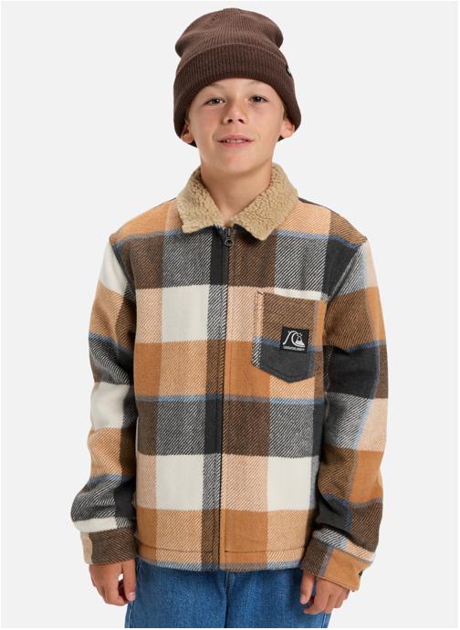 Quiksilver Blousons Dna Sherpa Harrington garçon marron