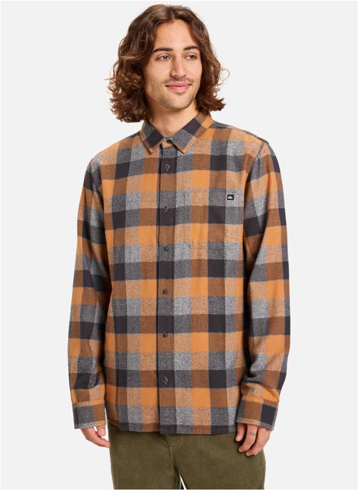 Quiksilver Chemises Motherfly Plaid homme marron