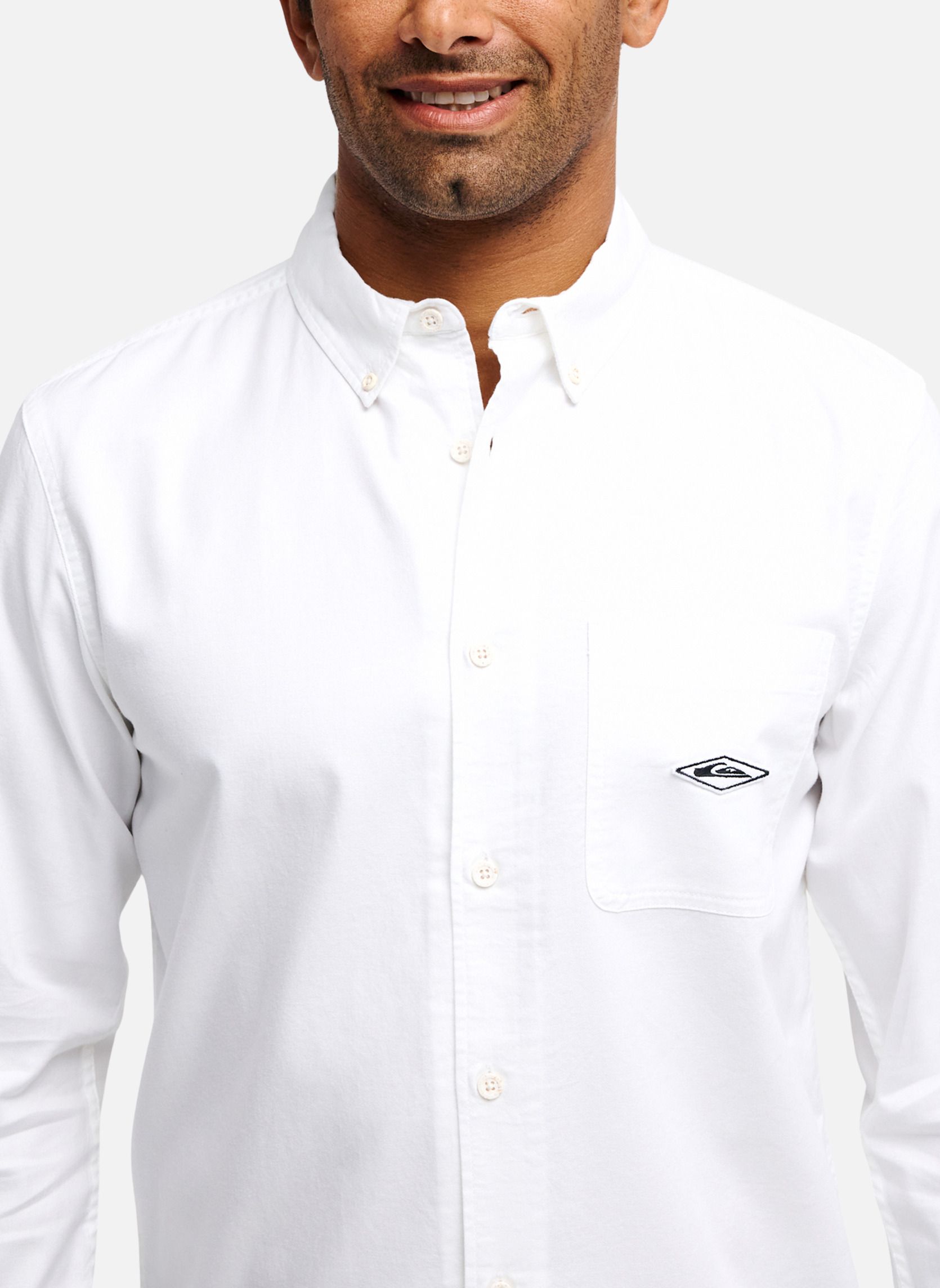 Chemises Diamond homme blanc Quiksilver Chemises Diamond homme blanc Blanc