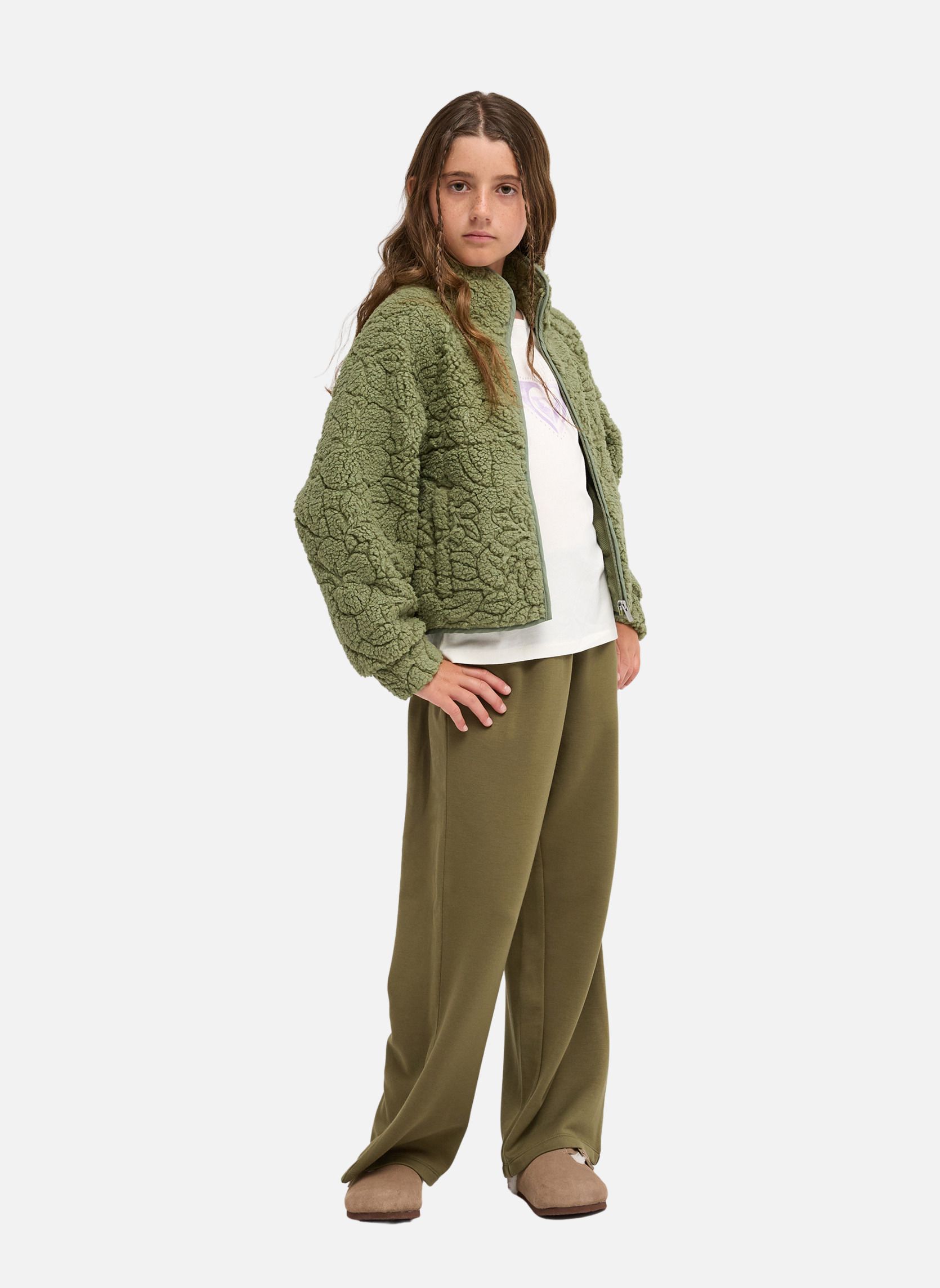 Vestes polaires Blurry Cloud fille vert Roxy Vestes polaires Blurry Cloud fille vert Vert