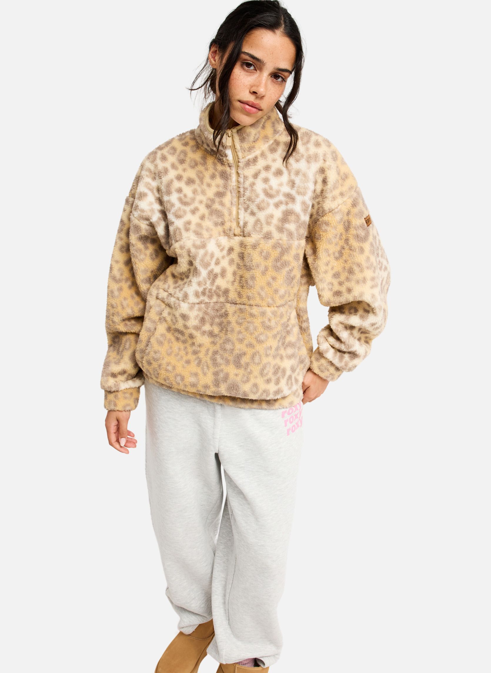 Vestes polaires Jive Talking Bonded femme beige Roxy Vestes polaires Jive Talking Bonded femme beige Beige