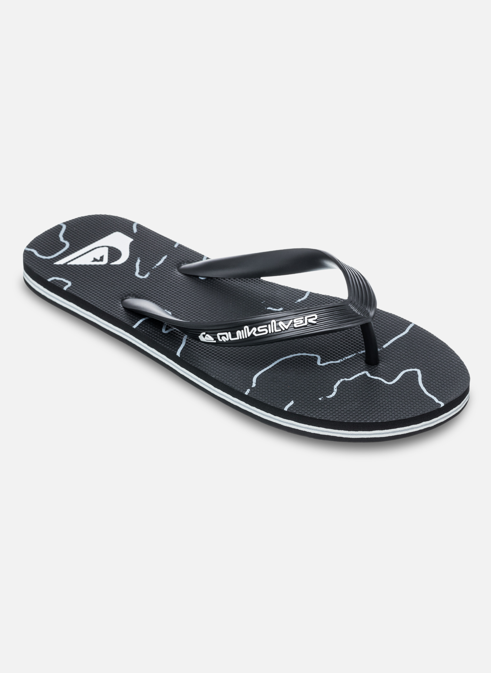 Tongs Molokai Art 25 homme noir Quiksilver Tongs Molokai Art 25 homme noir Noir