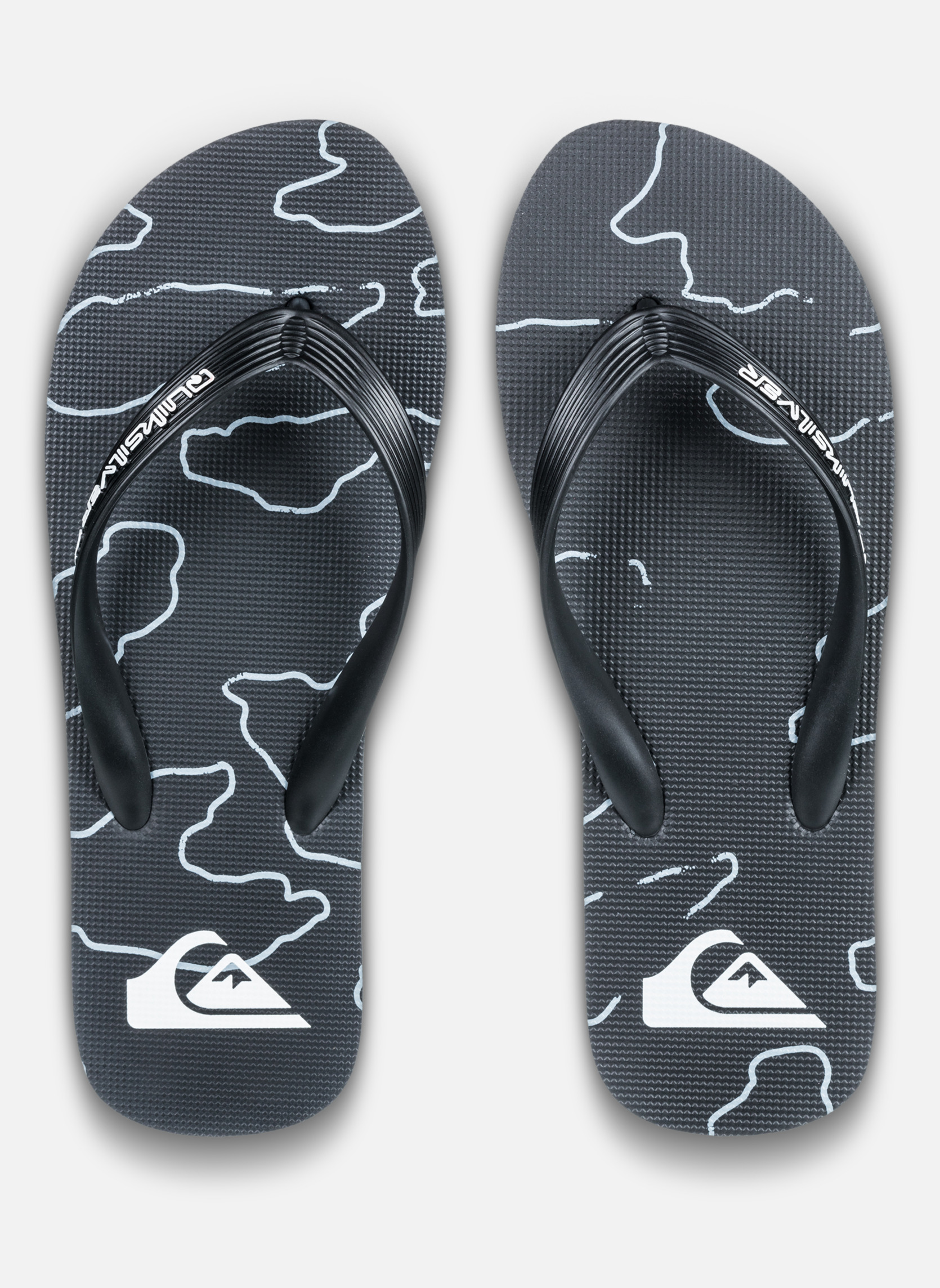 Tongs Molokai Art 25 homme noir Quiksilver Tongs Molokai Art 25 homme noir Noir
