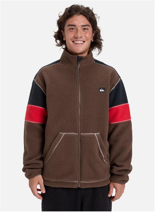 Quiksilver Vestes polaires Clean Coast Block homme marron