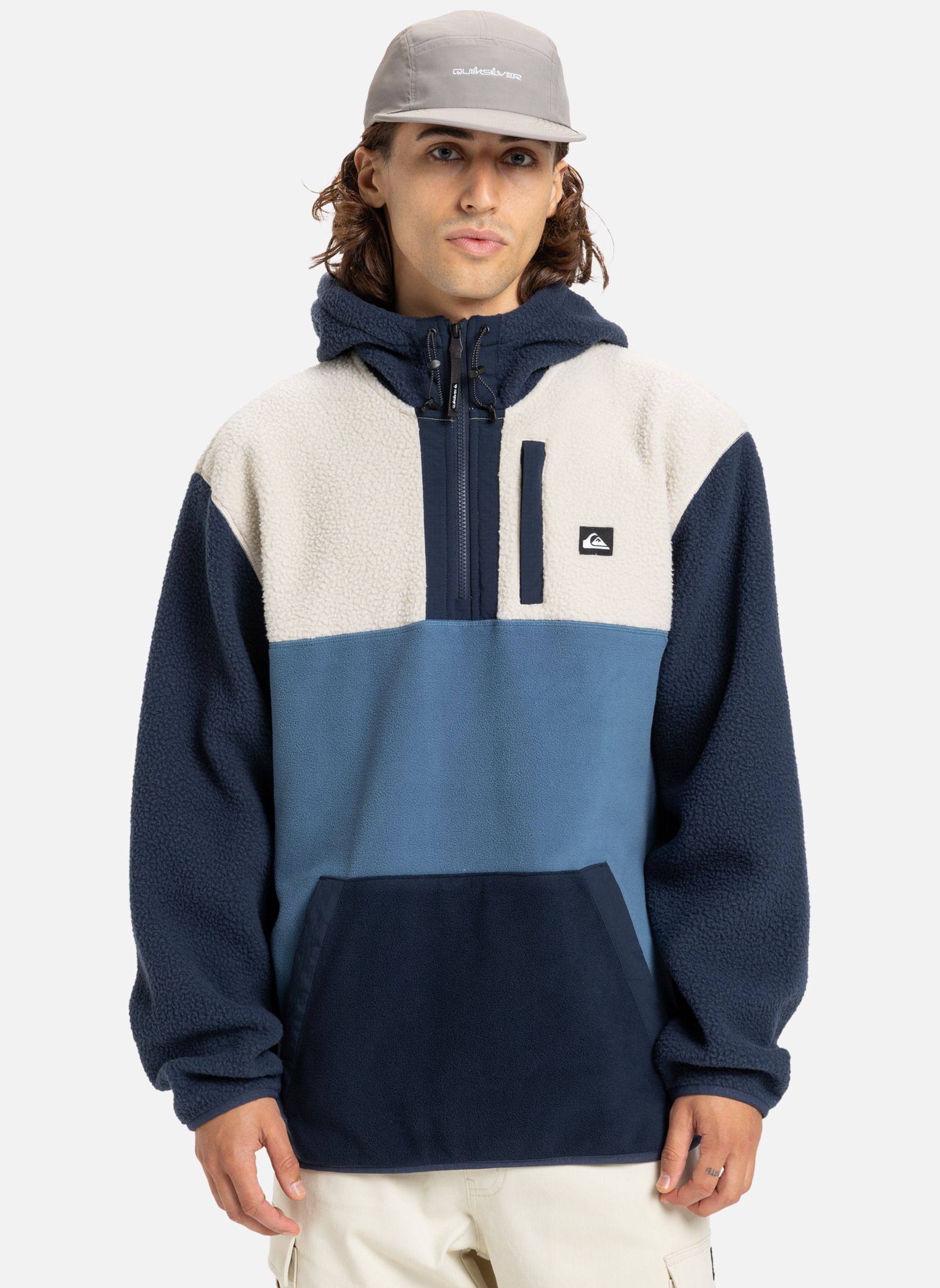 Arsenal FC Pull à Capuche Officiel Homme - Polaire Football Bleu Avec Blason Du Club