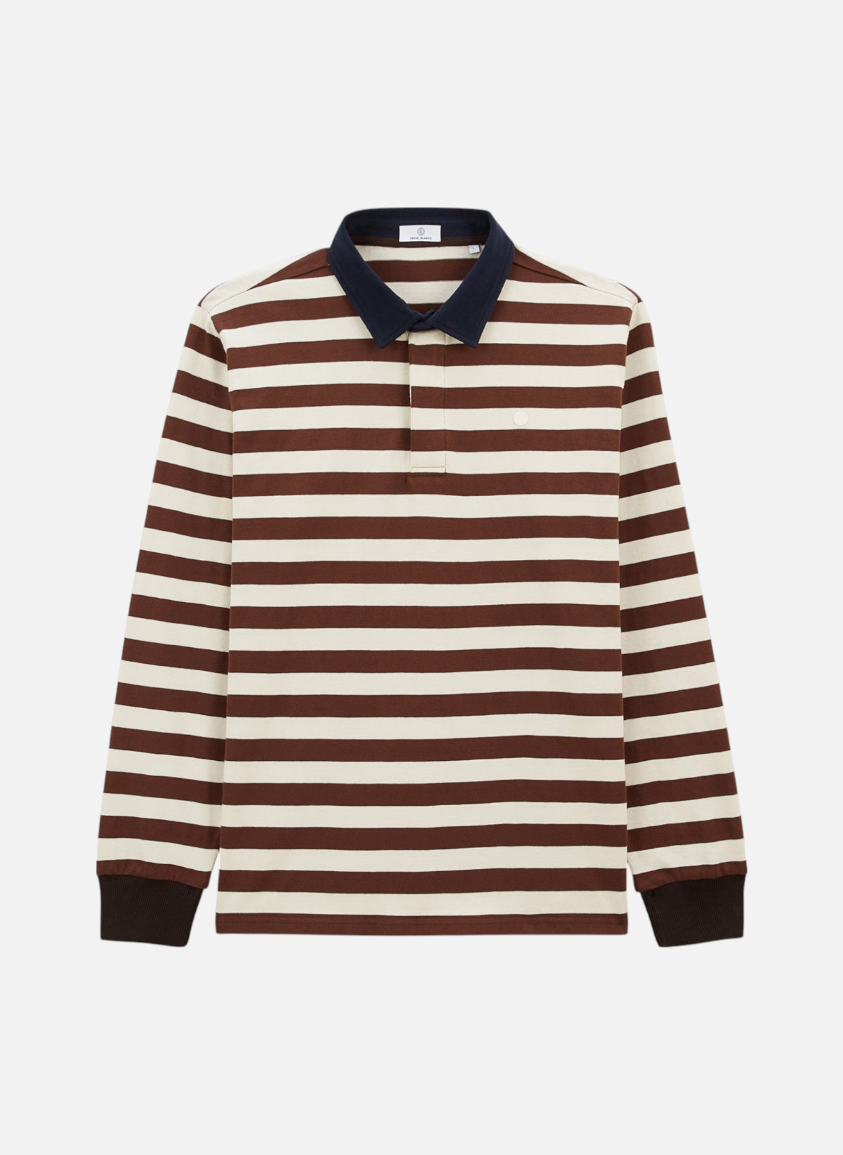 Polos Lens homme marron Serge Blanco Polos Lens homme marron Marron