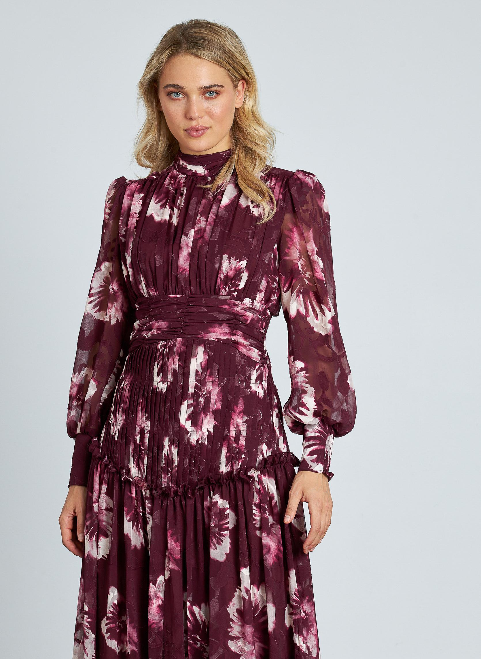 Robe Longue Verte Et Bordeaux Taille 22 - Marque So Fabulous, Neuve Avec étiquettes