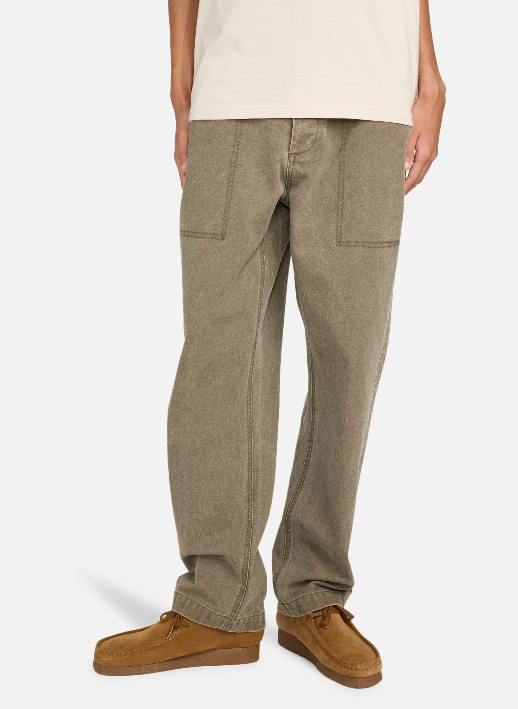 Pantalon Outdoor Femme Marron Taille 30 - Coupe Droite Et Régulière - Bon état