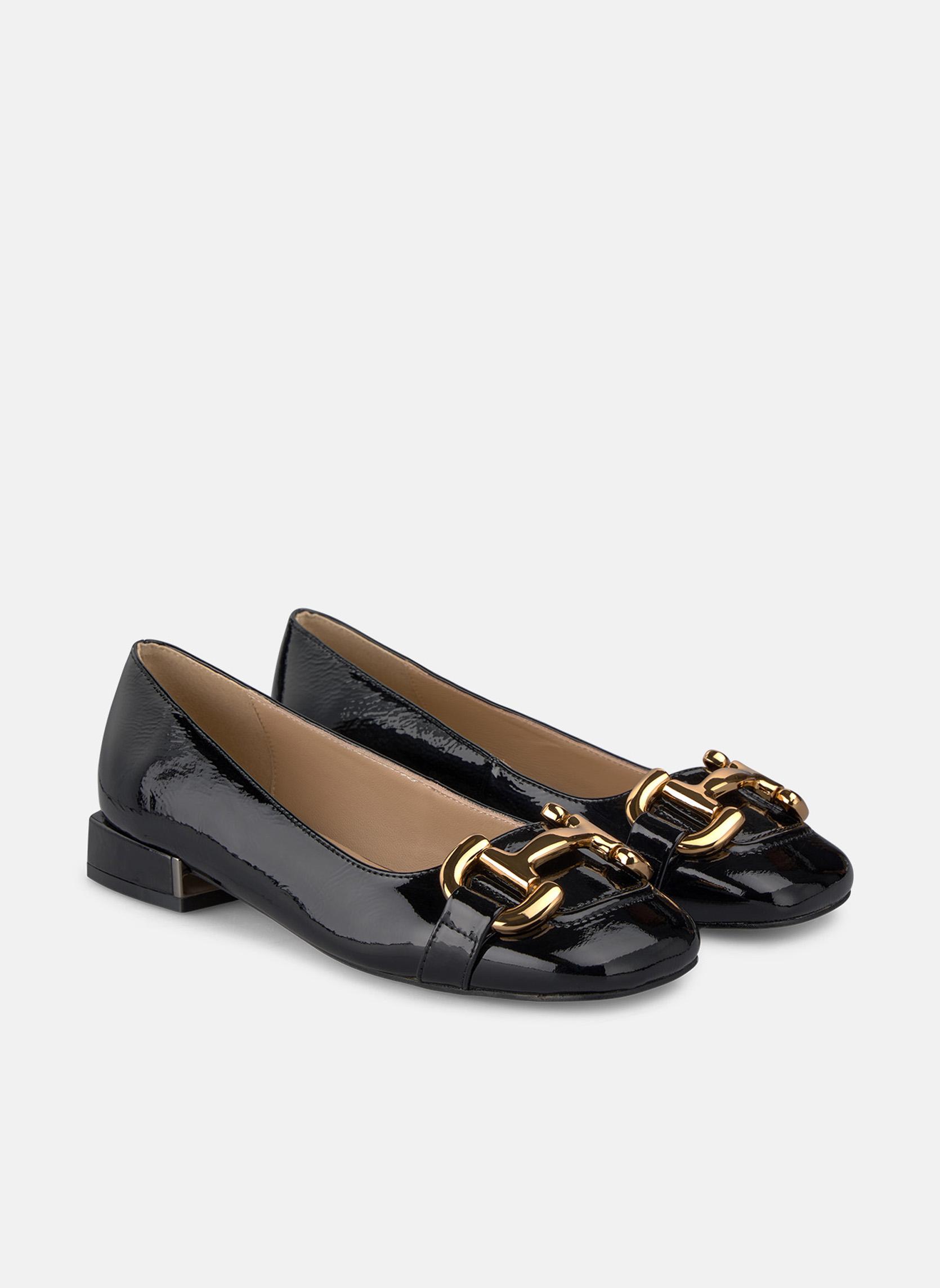 Ballerines Alma Flecher En Cuir Noir - Talons 4 Cm, Pointure 37, Parfait état Occasion
