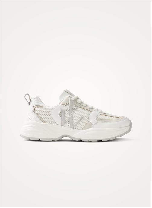 Vanessa Wu Baskets basses Jillian femme blanc