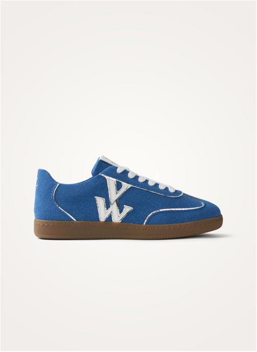 Vanessa Wu Baskets basses Sarah femme bleu