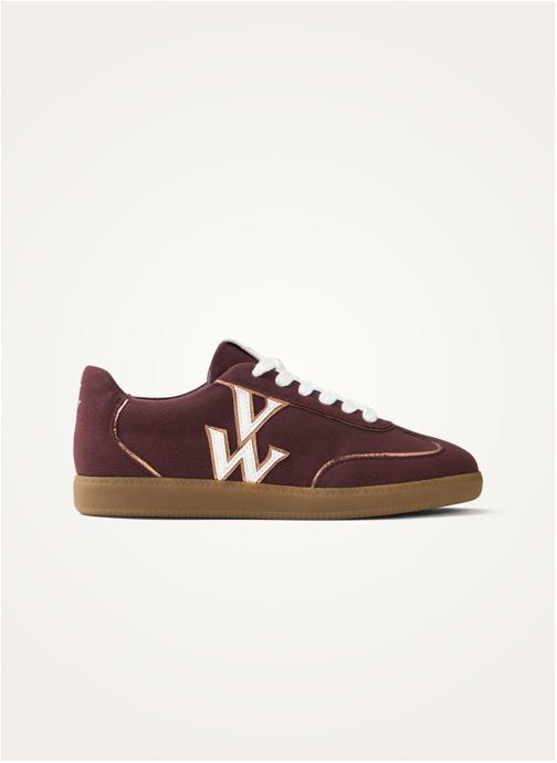 Vanessa Wu Baskets basses Sarah femme rouge
