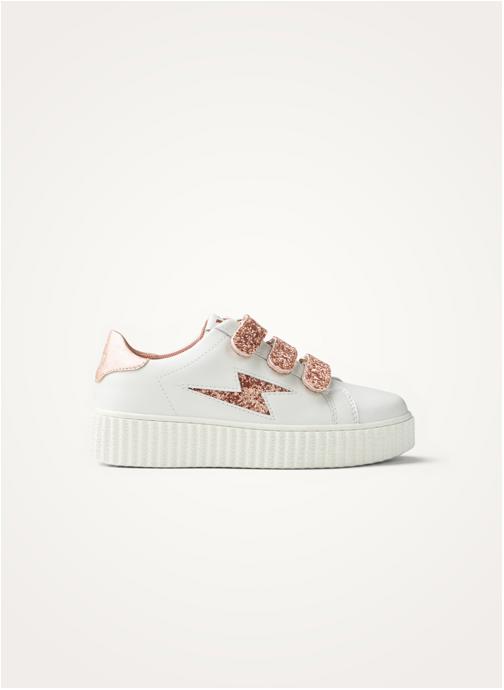 Vanessa Wu Baskets basses Mini Mahalia fille rose
