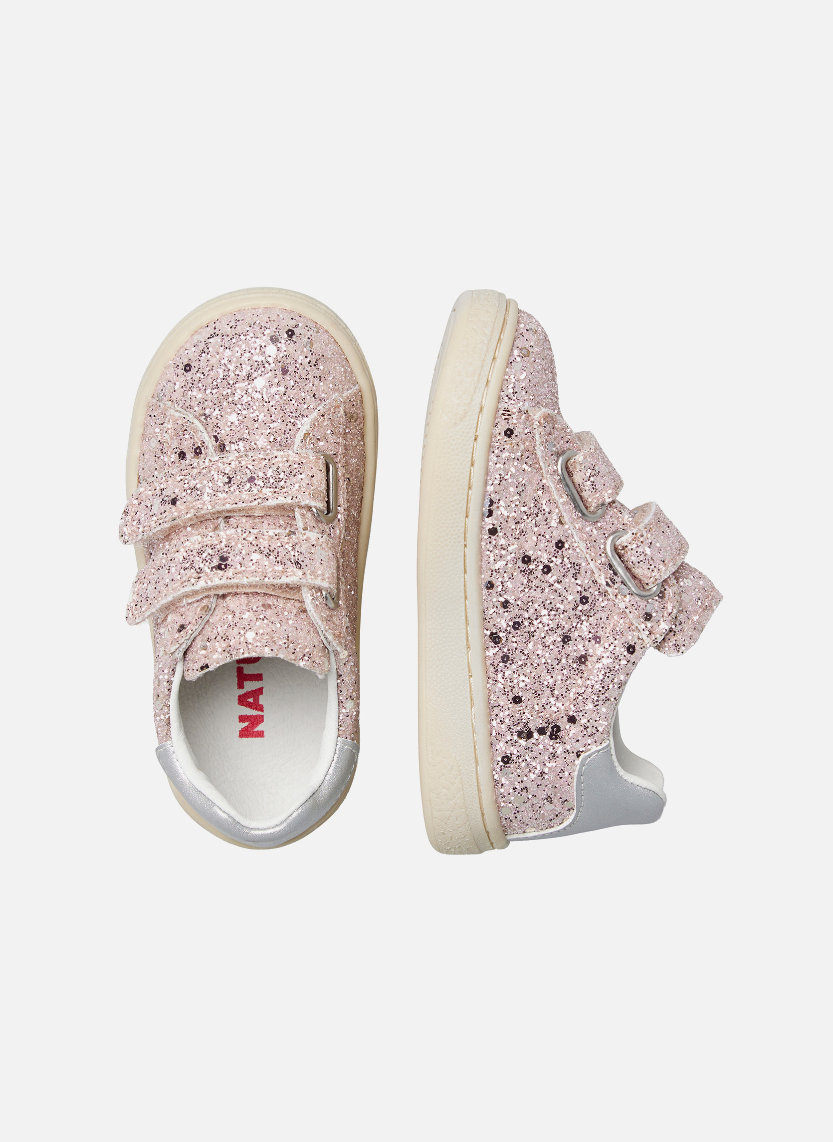 Naturino Baskets Sneakers HASSELT 2 VL. Rose poudré- fille rose
