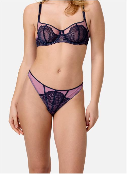 Brigitte Bardot Culottes Tanga bleu marine Nectar femme bleu
