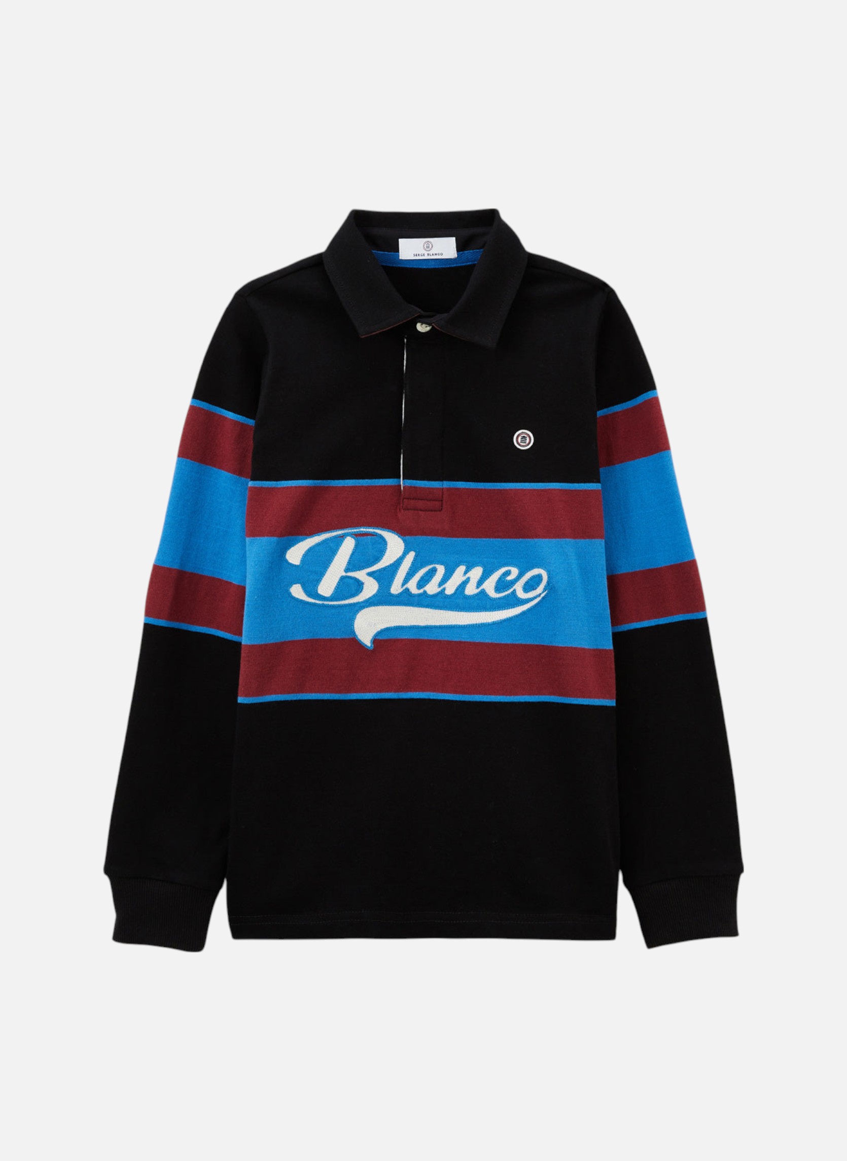 Polos Lucky garçon noir Serge Blanco Polos Lucky garçon noir Noir