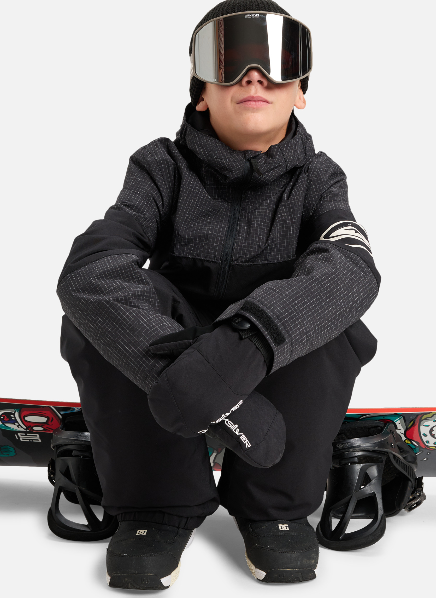 Blousons High In The Hood garçon noir Quiksilver Blousons High In The Hood garçon noir Noir