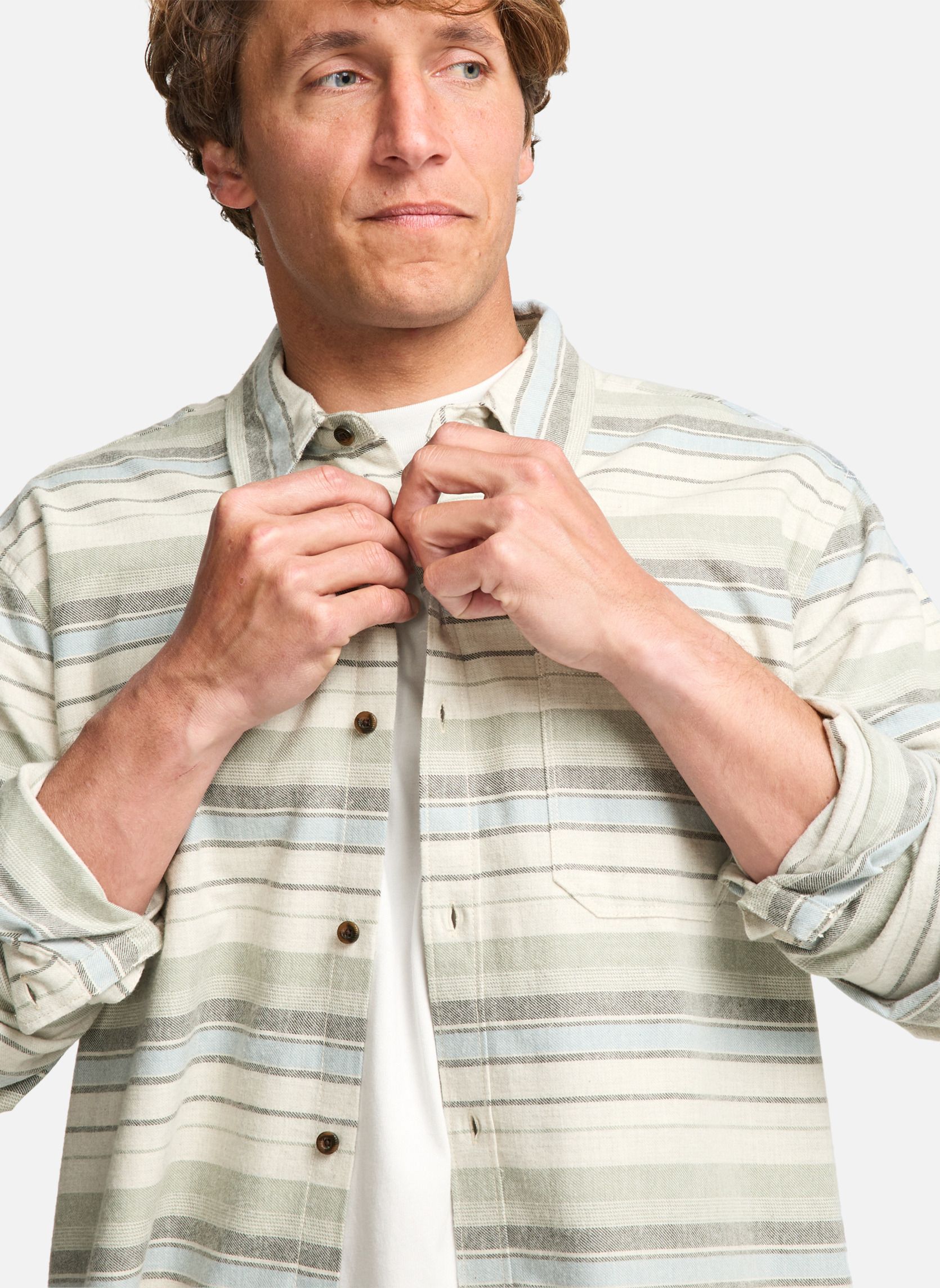 HISDERN Chemise Homme Manches Longues Avec Cravate - Chemise Habillée Formelle Regular Fit