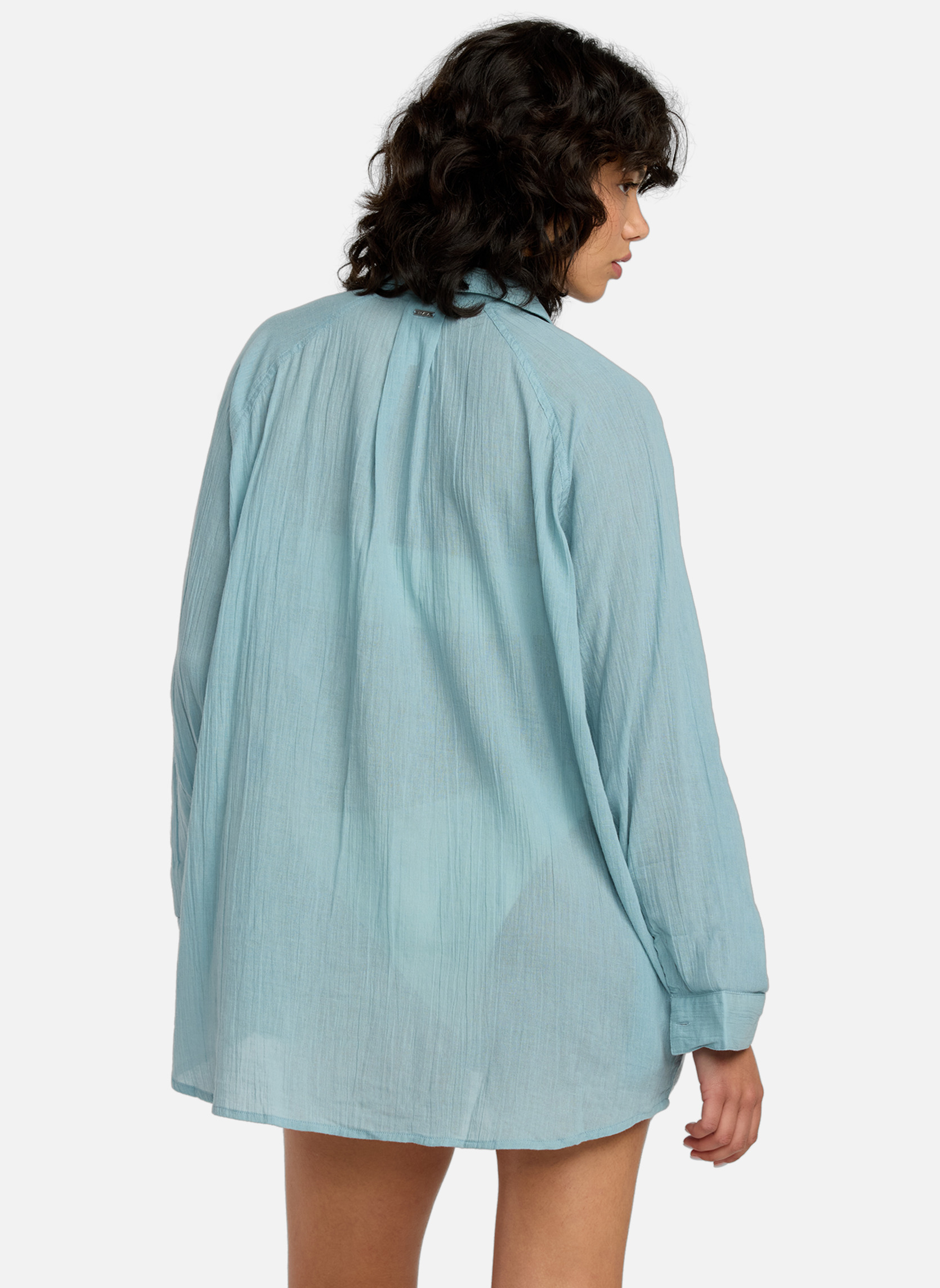 Chemises Chemise légère PROVINCE femme bleu RVCA Chemises Chemise légère PROVINCE femme bleu Bleu