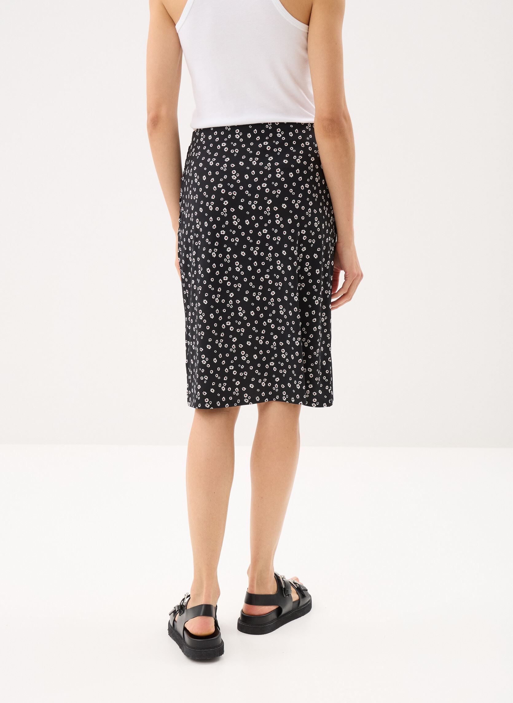 Jupes courtes JFLEURIS femme noir MADE BY Jupes courtes JFLEURIS femme noir IMP_DAISY TRICO_BLACK
