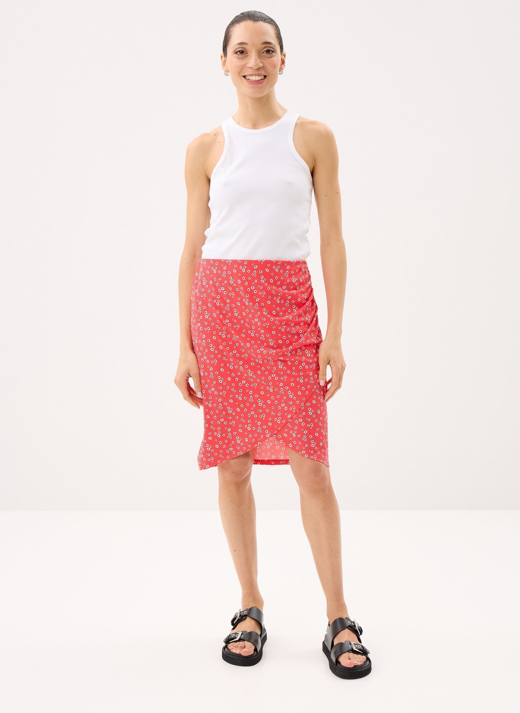 Kurze Röcke JFLEURIS damen rot MADE BY Kurze Röcke JFLEURIS damen rot IMP_DAISY TRICO_RED