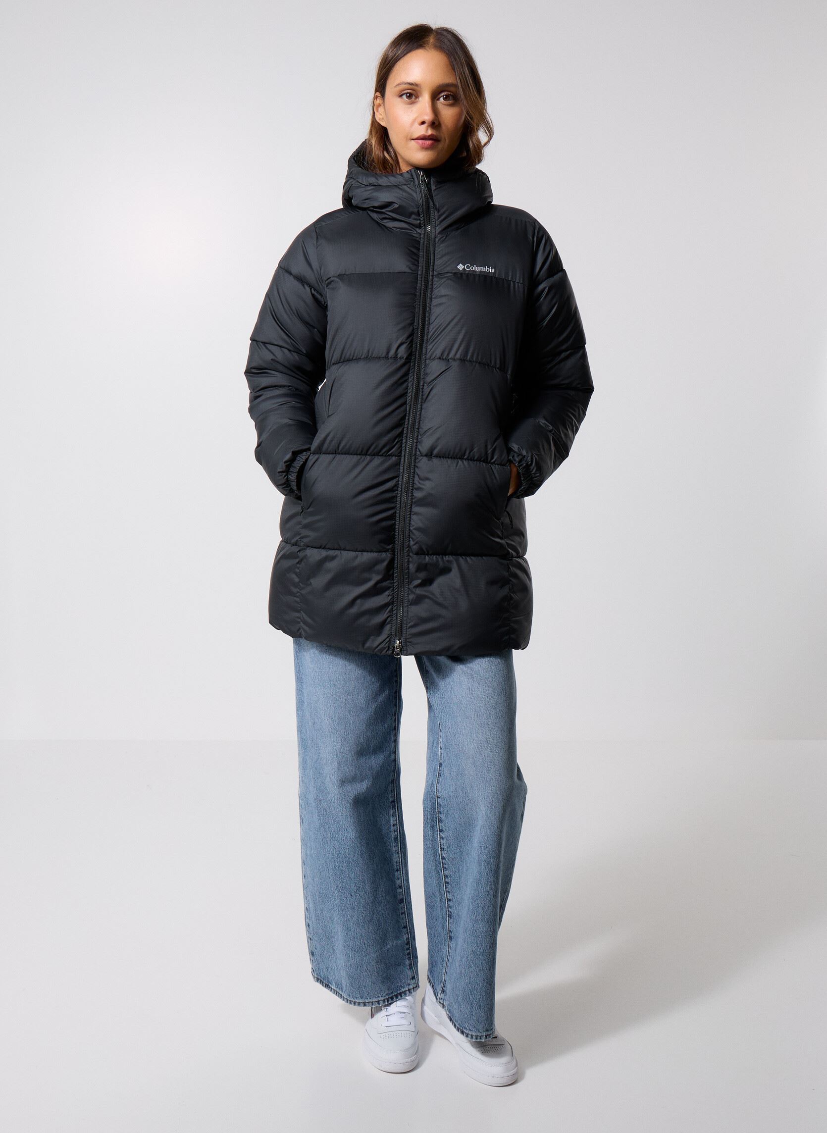 Doudounes Puffect II Mid Hooded Jacket femme noir Columbia Doudounes Puffect II Mid Hooded Jacket femme noir BLACK