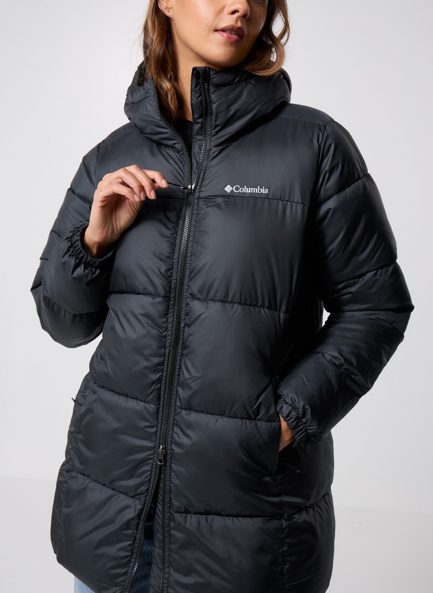 Doudounes Puffect II Mid Hooded Jacket femme noir Columbia Doudounes Puffect II Mid Hooded Jacket femme noir BLACK