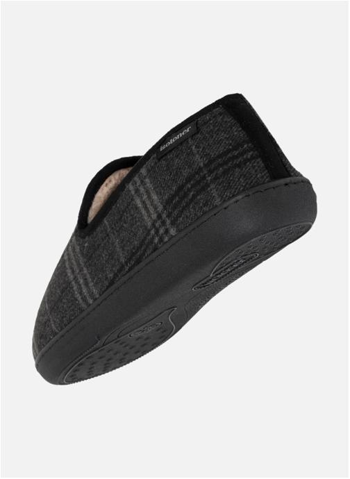 Isotoner Chaussons Chaussons charentaises Homme Tartan gris homme noir